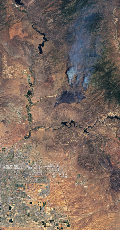 森林火災 衛星画像